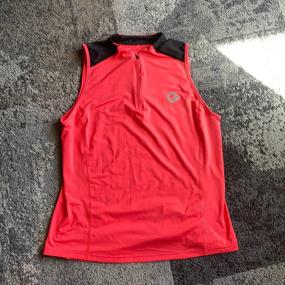 Quest Active Top Halter 1/4 Zip Activewear Shirt Womens' Size Large